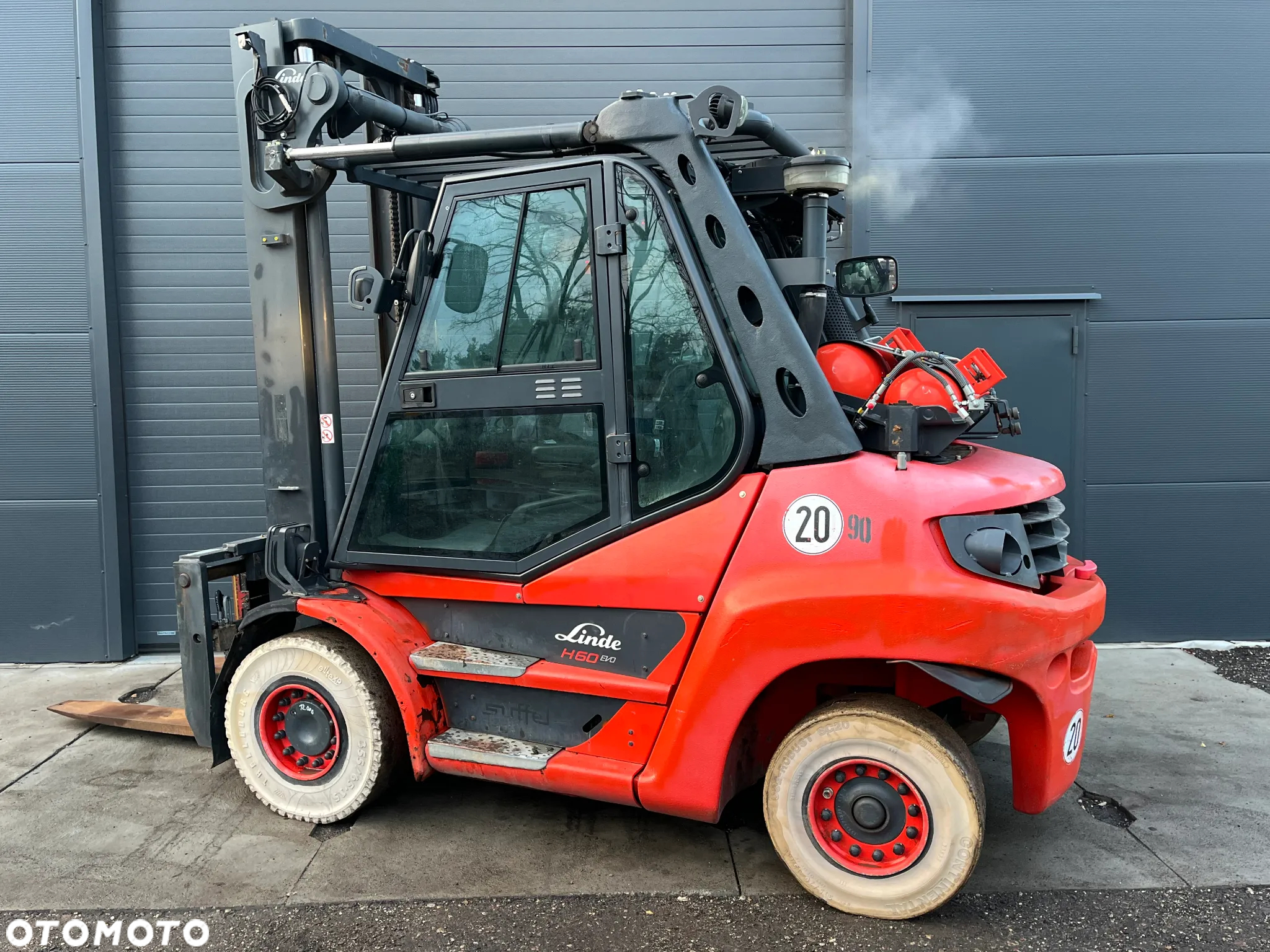 Linde H60-T 396-03 Gaz Kabina Klima Pozycjoner Przesuw boczny - 13