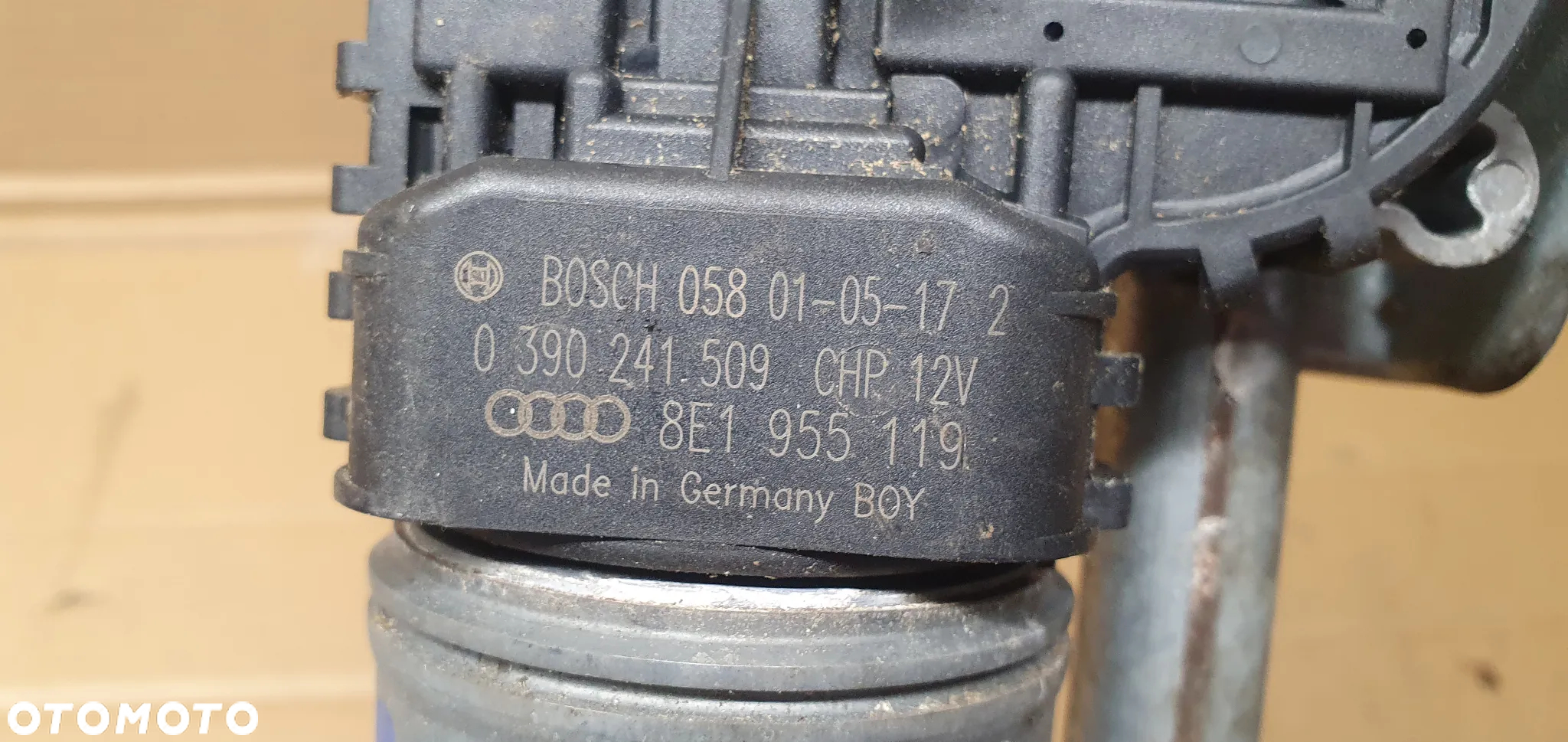 Mechanizm wycieraczek przód przedni Audi A4 B6 8E1955119 8E1955023A - 9