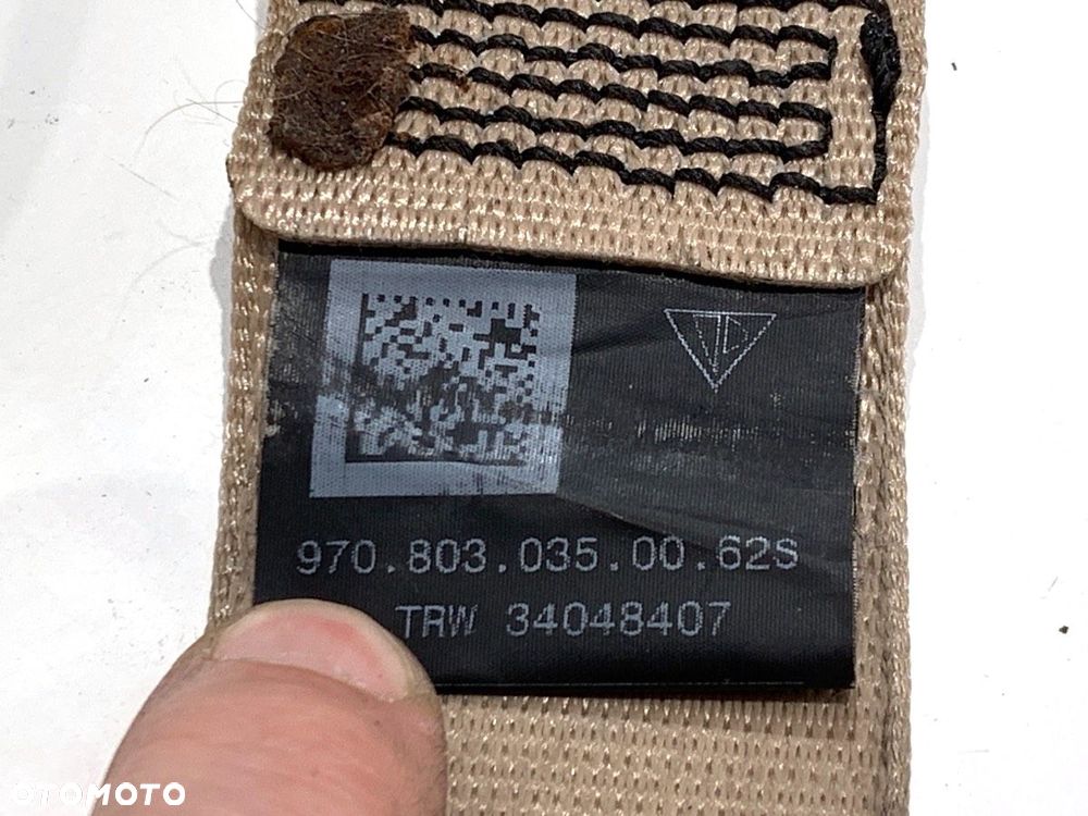 PAS BEZPIECZEŃSTWA PRAWY TYŁ  PORSCHE PANAMERA (970) 2009 - 2017 4.8 4S 294 kW [400 KM] benzyna - 5