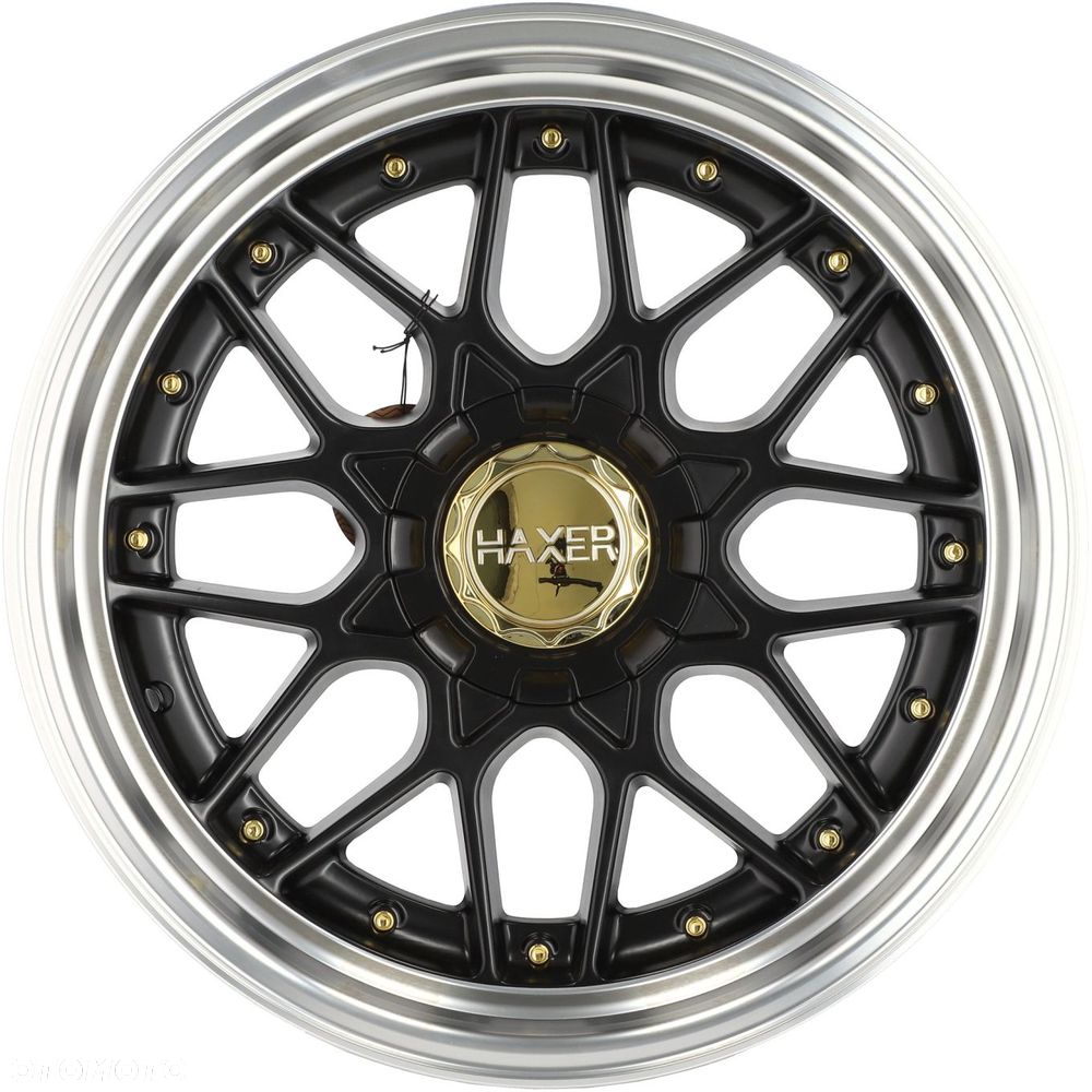 4x Felgi 18 HAXER m.in. do BMW Seria 5 E39 E60 E61 6 E63 E64 7 E32 E38 E65 Czarne - HX025 - 9