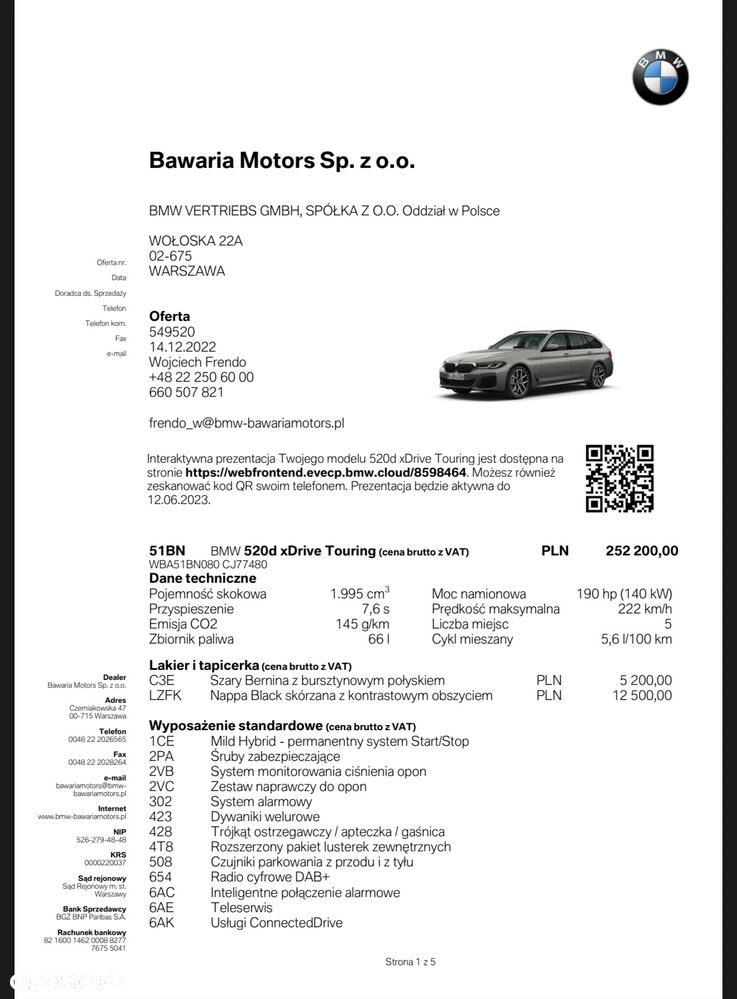 BMW Seria 5 520d xDrive M Sport sport - 11