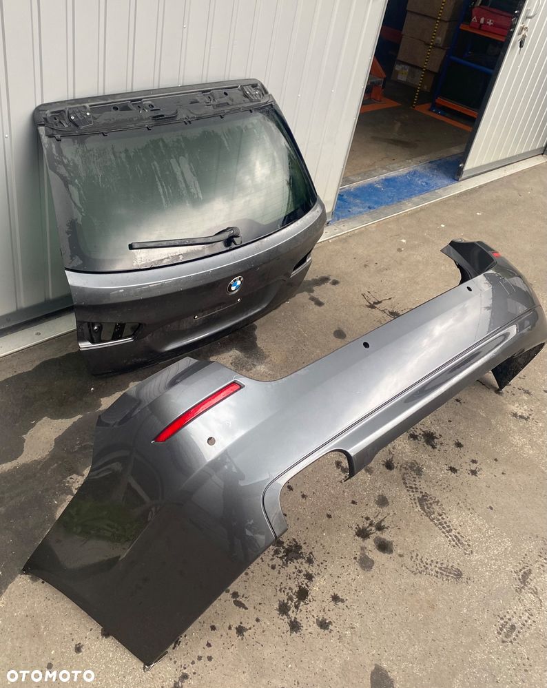 BMW 5 V  F11 F 11 kompletna KLAPA TYLNA z szybą tył pokrywa BAGAŻNIKA TYLNIA + zderzak tylny tylni tył B39 szyba tylna tylnia klapy w klapę tylną tył - 3
