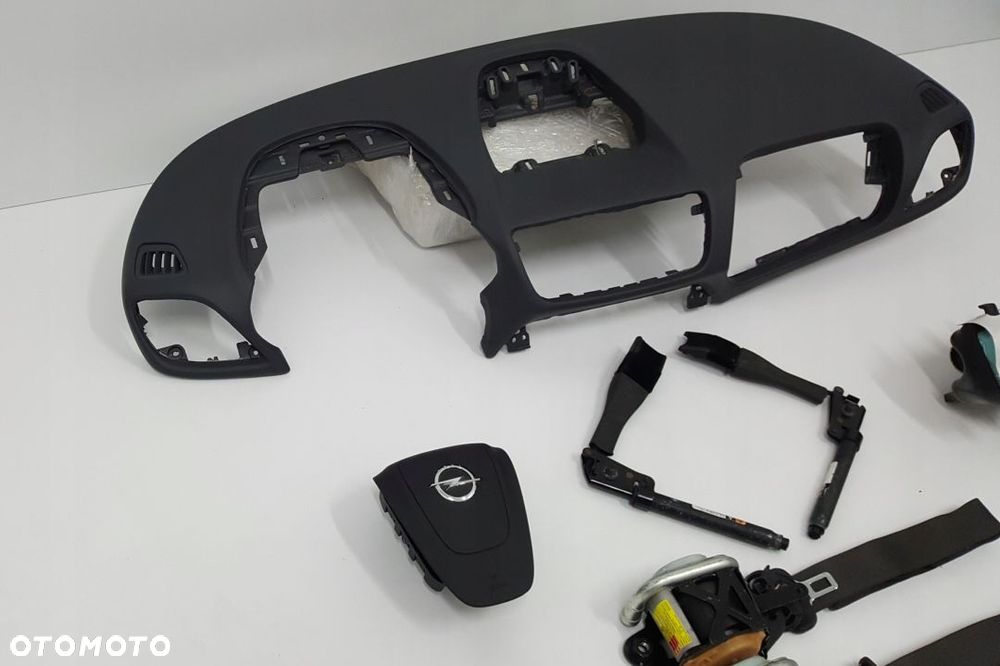 OPEL MOKKA DESKA ROZDZIELCZA KONSOLA KOKPIT PULPIT PODUSZKI AIRBAG AIR BAG PASY NAPINACZE KIT SET - 2