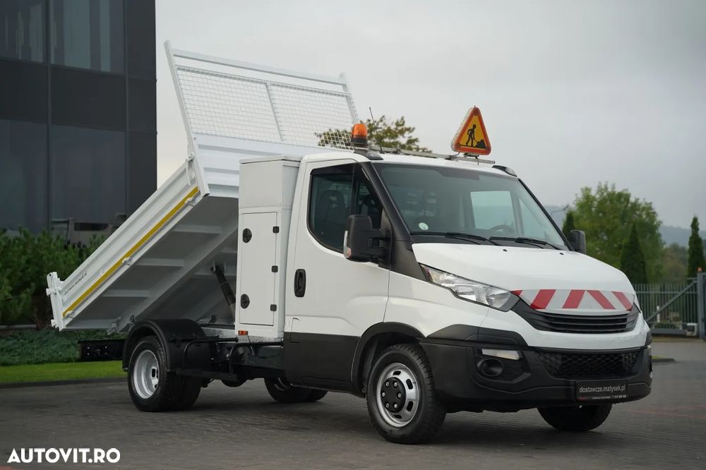 Iveco DAILY 35-160 / BASCULABILĂ - 2,9 M / BENĂ DIN OȚEL / ROȚI SPATE DUBLE / MANUALĂ / IMPORT - 4