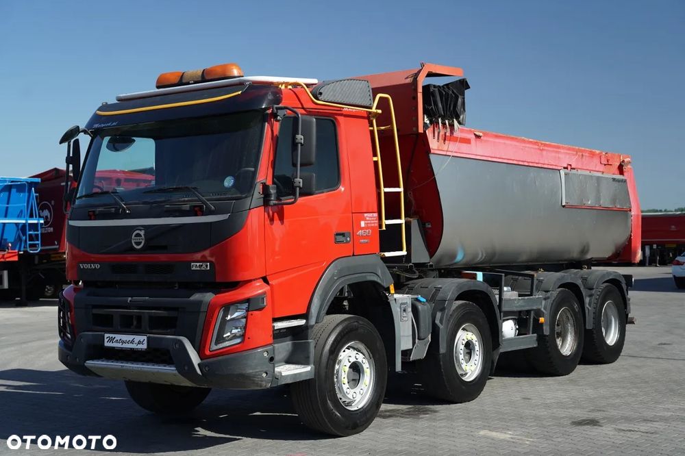 Volvo FMX 460 / 8x4 / WYWROTKA TYLNOZSYPOWA / HYDROKLAPA / I-SHIFT / PLANDEKA ELEKTRYCZNA / EURO 6 / - 10