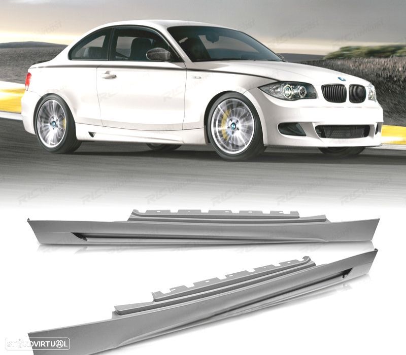 EMBALADEIRAS LATERAIS BMW E81 E82 E88 06-13 LOOK M PERFORMANCE - 1