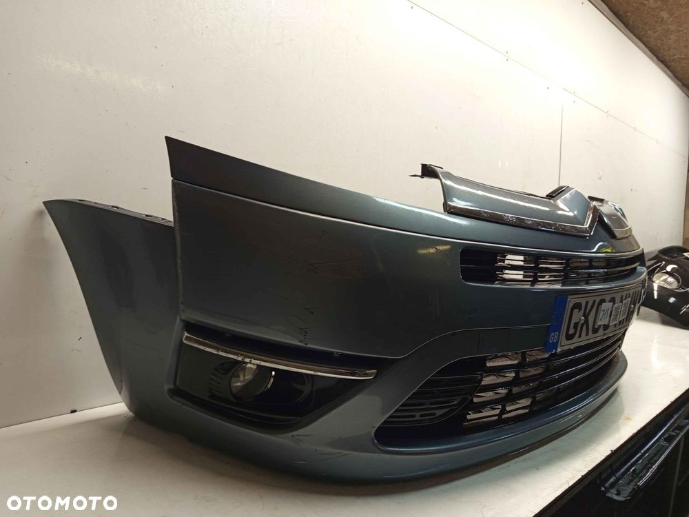 + ZDERZAK PRZÓD PRZEDNI DO CITROEN C4 GRAND PICASSO EZWD SZARY HALOGENY - 2
