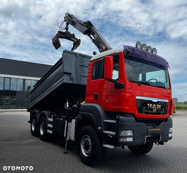 MAN TGS 26.360 /6x6 /Euro 5 /WYWROTKA TRÓJSTRONNA + ŻURAW