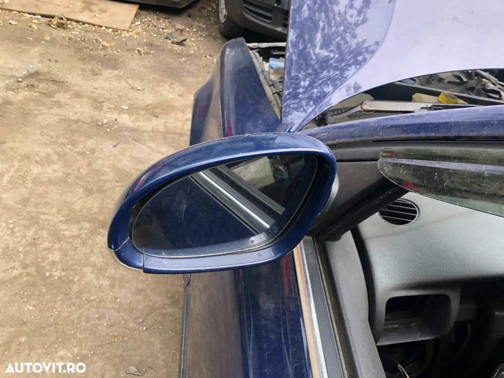 Oglinda electrica stanga/dreapta VW Volkswagen Passat B5.5 facelift albastru cu semnalizare - 2