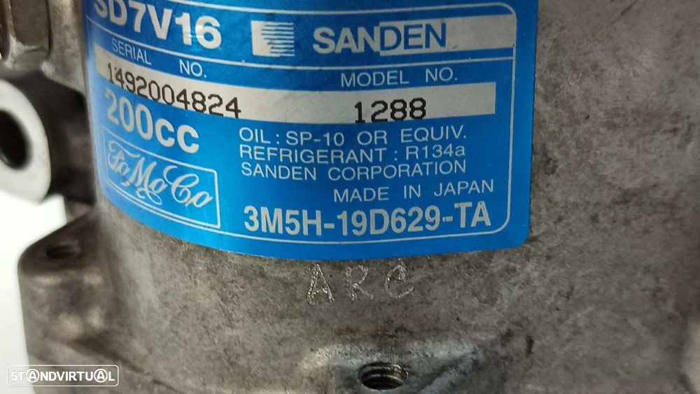 COMPRESSOR DE AR CONDICIONADO VOLVO C30 1.6 D MOMENTUM - 5