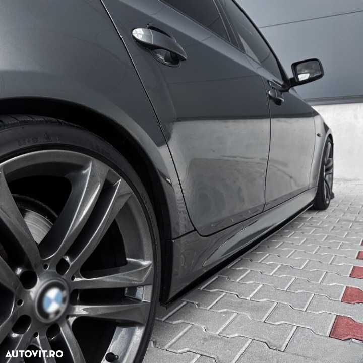 Set Extensii Prelungiri Praguri Laterale Dedicate BMW E60 E61, Lucios - 6