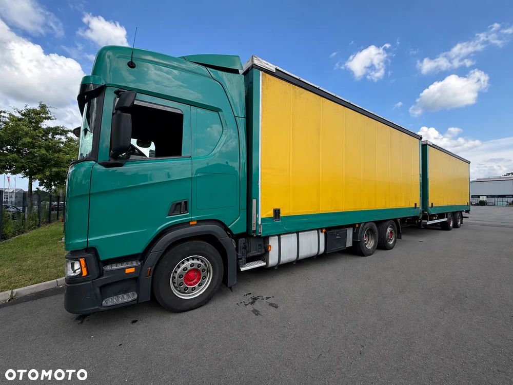 Scania R450 Jumbo + Przyczepa Rufa | 2019 | 499 500 km | Zestaw 38 EP | Retarder | Oś skrętna - 2