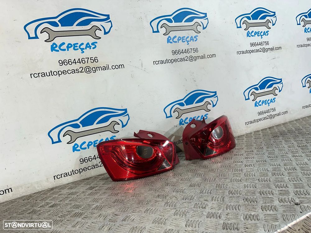 .Conjunto Farolins Led Tras Traseiro Direito Esquerdo Seat Ibiza 6J 5 Portas 6J4945096H 6J4945095G 2008 - 2017 - 1