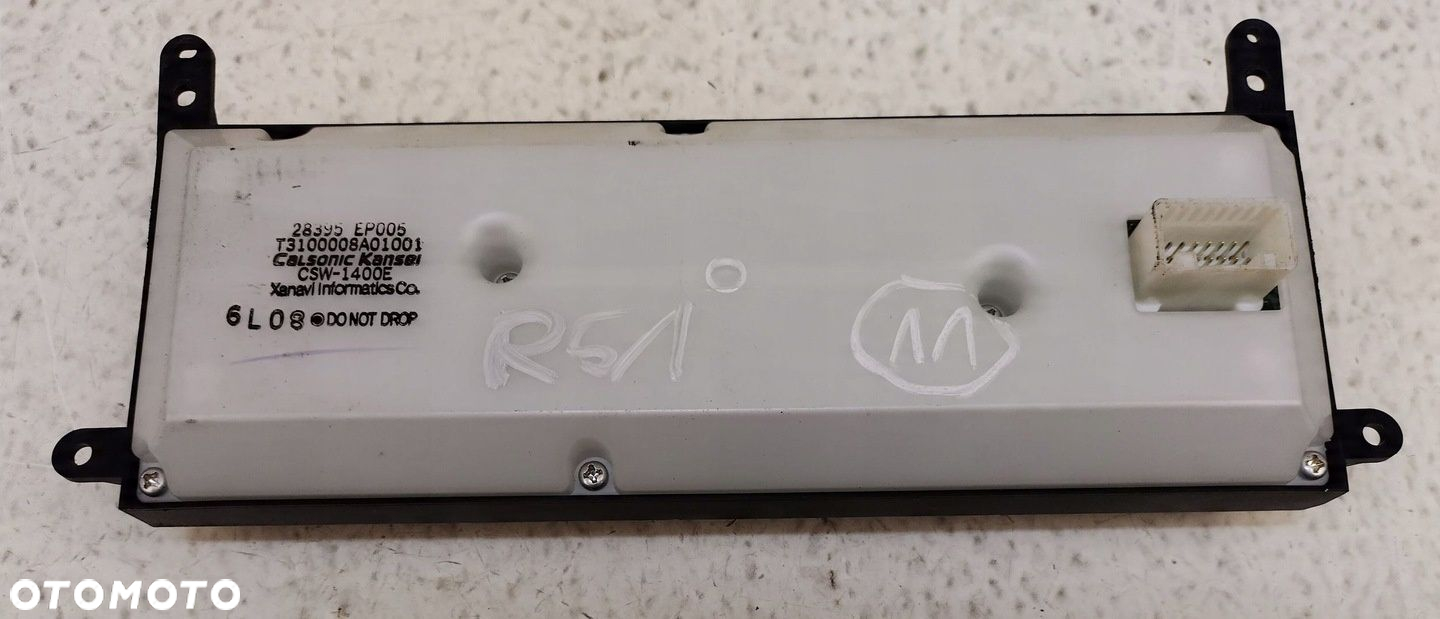 NISSAN PATHFINDER R51 NAVARA PANEL STEROWANIA RADIA NAWIGACJI 28395-EP005 - 6