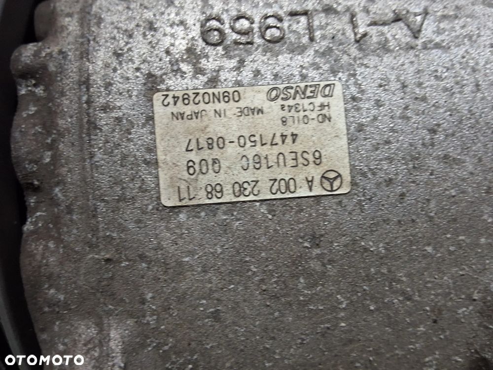 MERCEDES B-KLASA W245 A-KLASA W169 KOMPRESOR KLIMATYZACJI BENZYNA 6 PK A0022306811  START STOP - 3