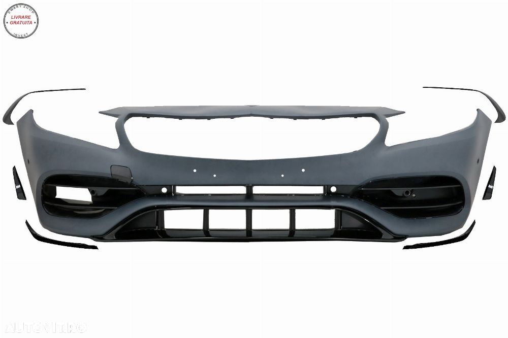 Bara Fata cu Stickere Laterale Negru Mat Mercedes A-Class W176 (2012-2018) A45 Des- livrare gratuita - 2