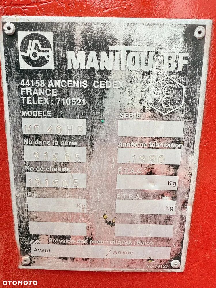 Manitou MC 40HP / Terenowy / 4 tony udźwig - 18