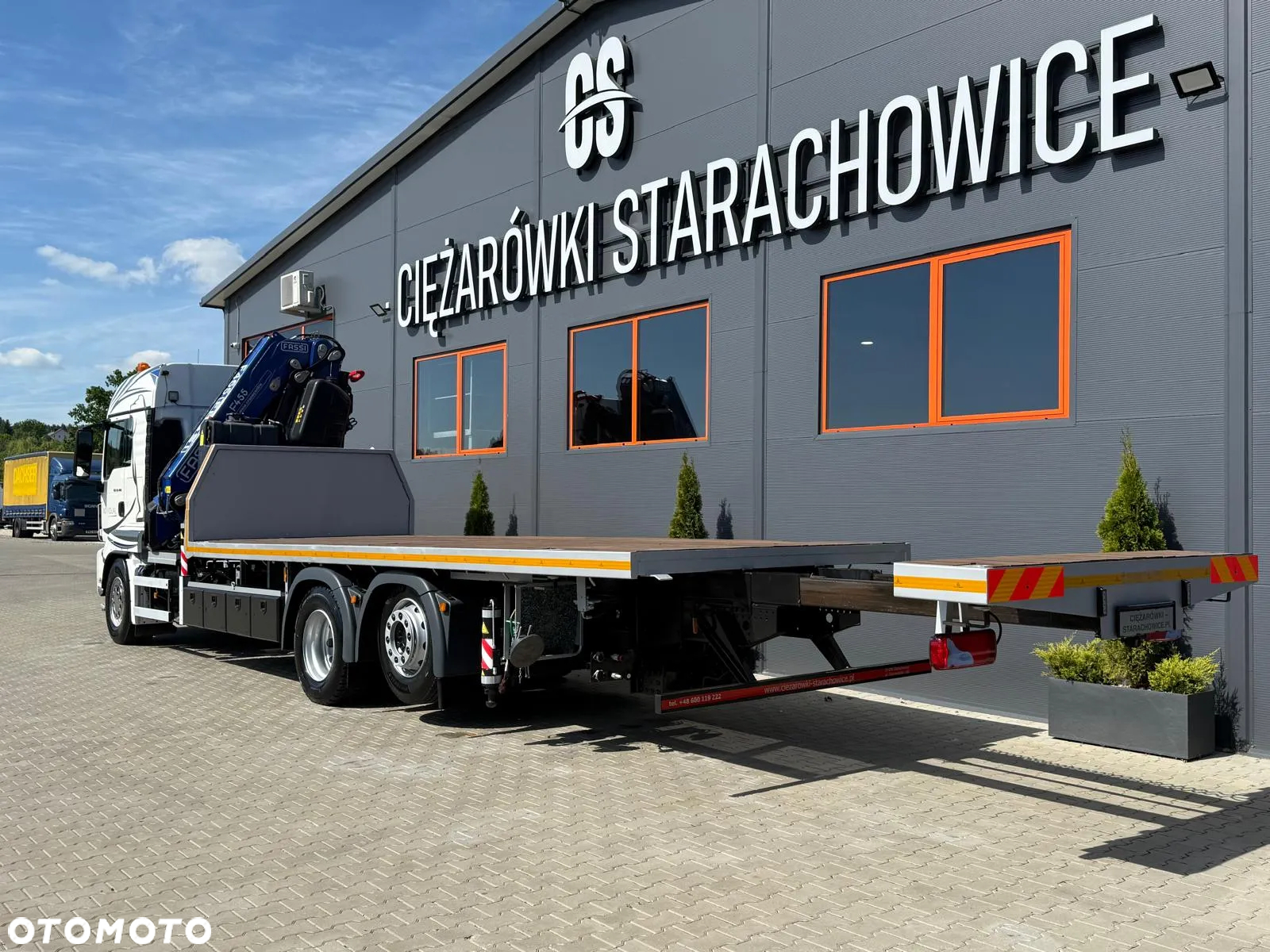 MAN TGS TGX 26.400 // E6 // 6x2 // platforma + FASSI F455RA.2.25 // Do przewozu kontenerów dzwig żuraw HDS kran crane laweta - 20