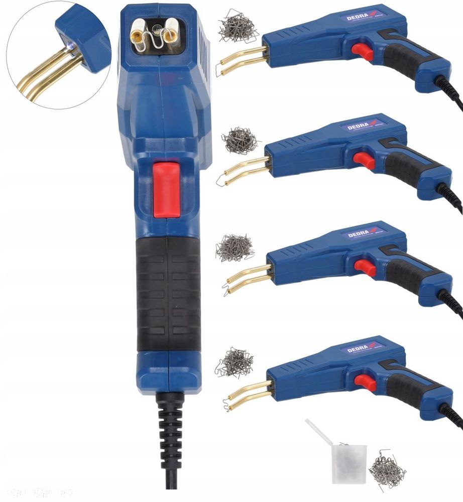 Zgrzewarka do plastiku DEDRA moc 50W max temp. 500 stopni zszywki 4x100 szt - 11