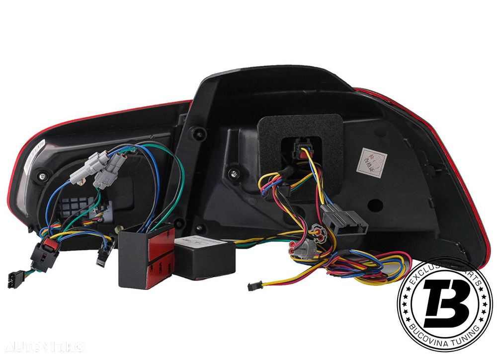Stopuri Full LED compatibile cu VW Golf 6 VI Red Smoke Design - 18
