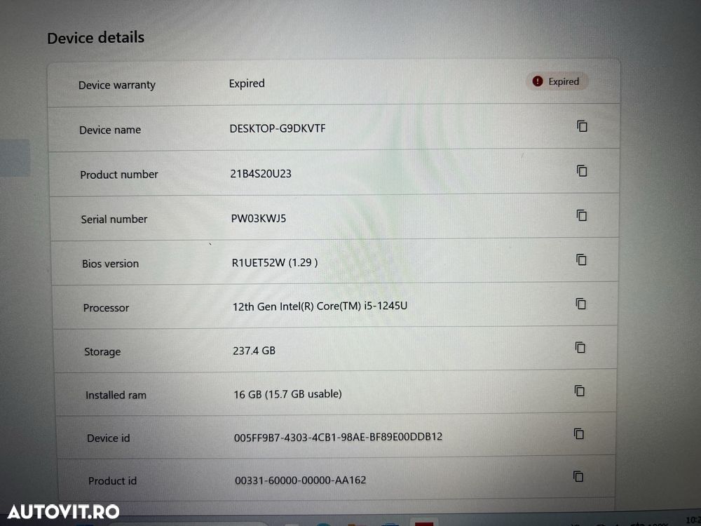Laptop Lenovo L13 Gen3 pentru diagnoza sau alte aplicatii - 2