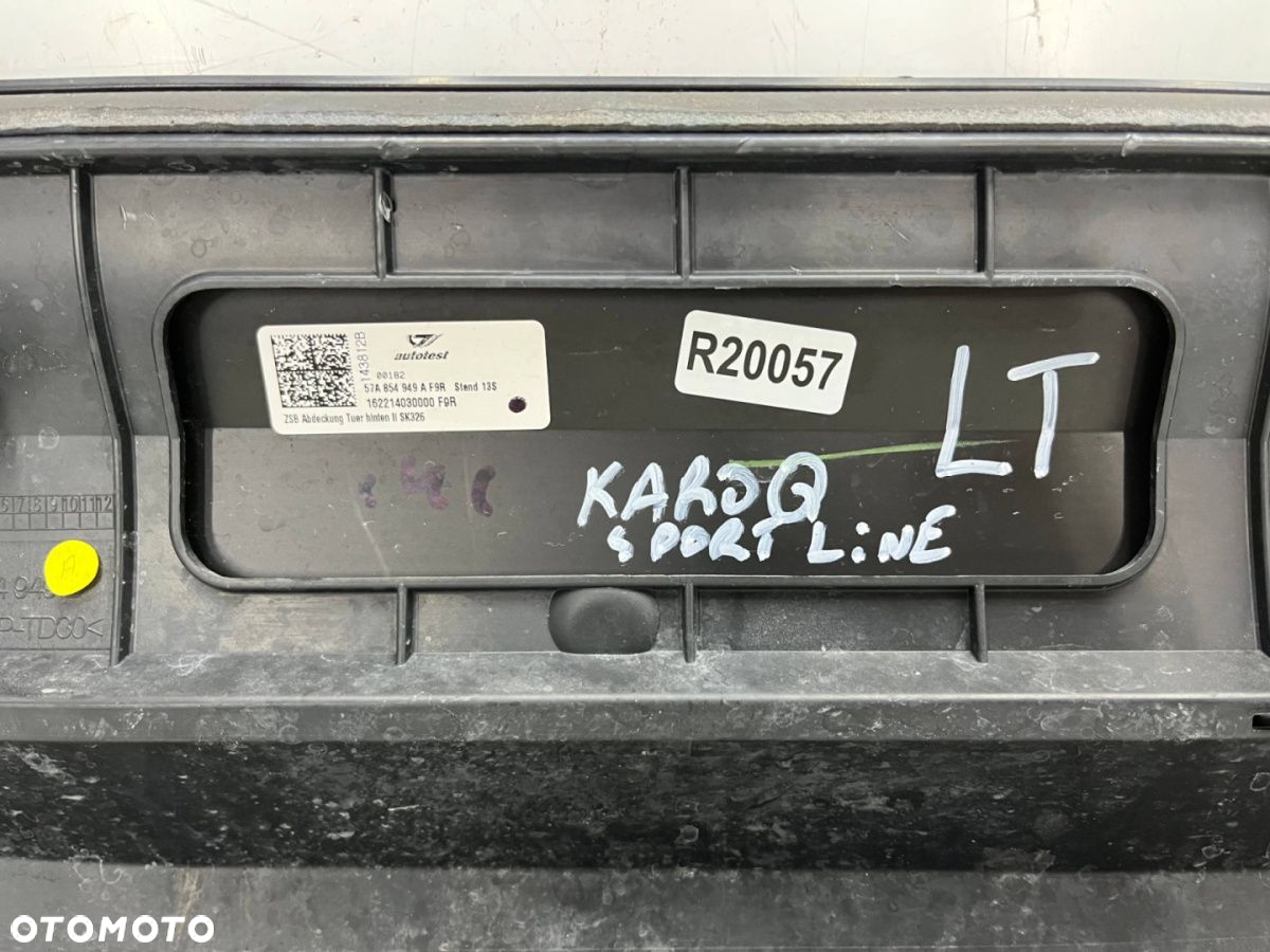 Listwa Skoda Karoq 2017r.- SportLine LEWA tylna nakładka drzwi dolna kolor F9R lewy tył 57a854949a - 13