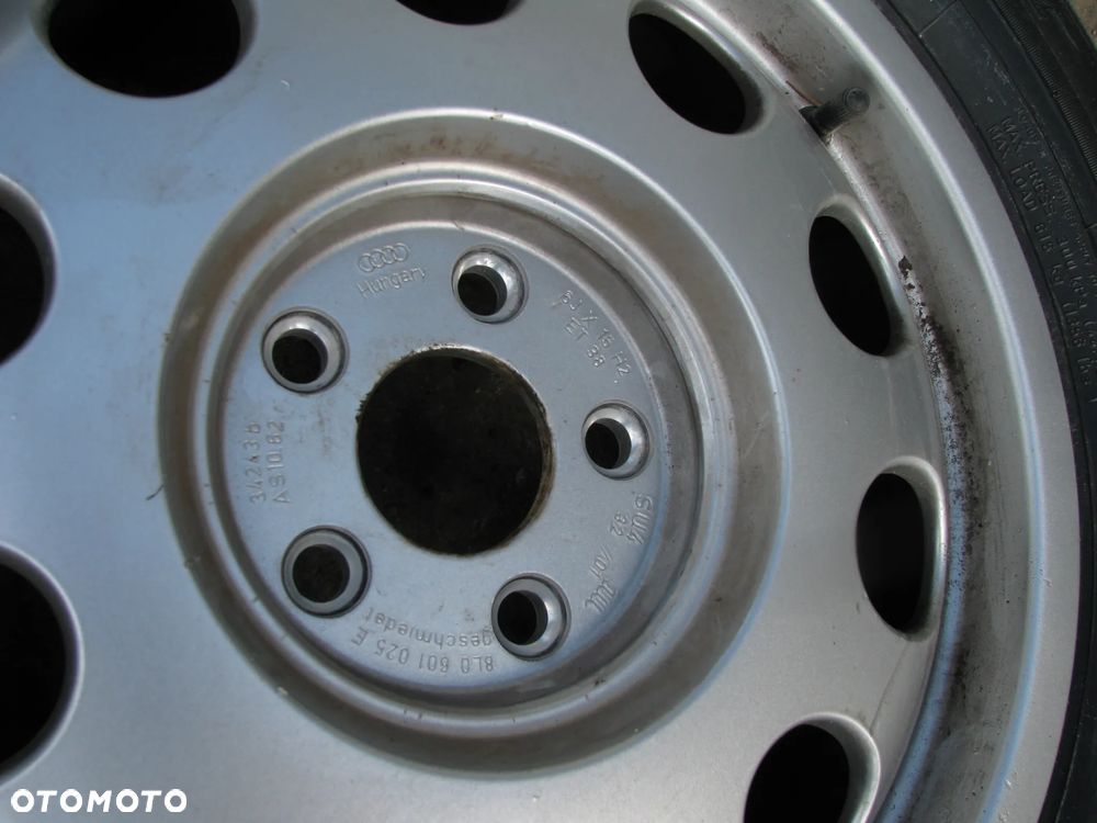 Felga aluminiowa AUDI A3 8L ZAPAS 6.0" x 15" 5x100 ET 38 - 2