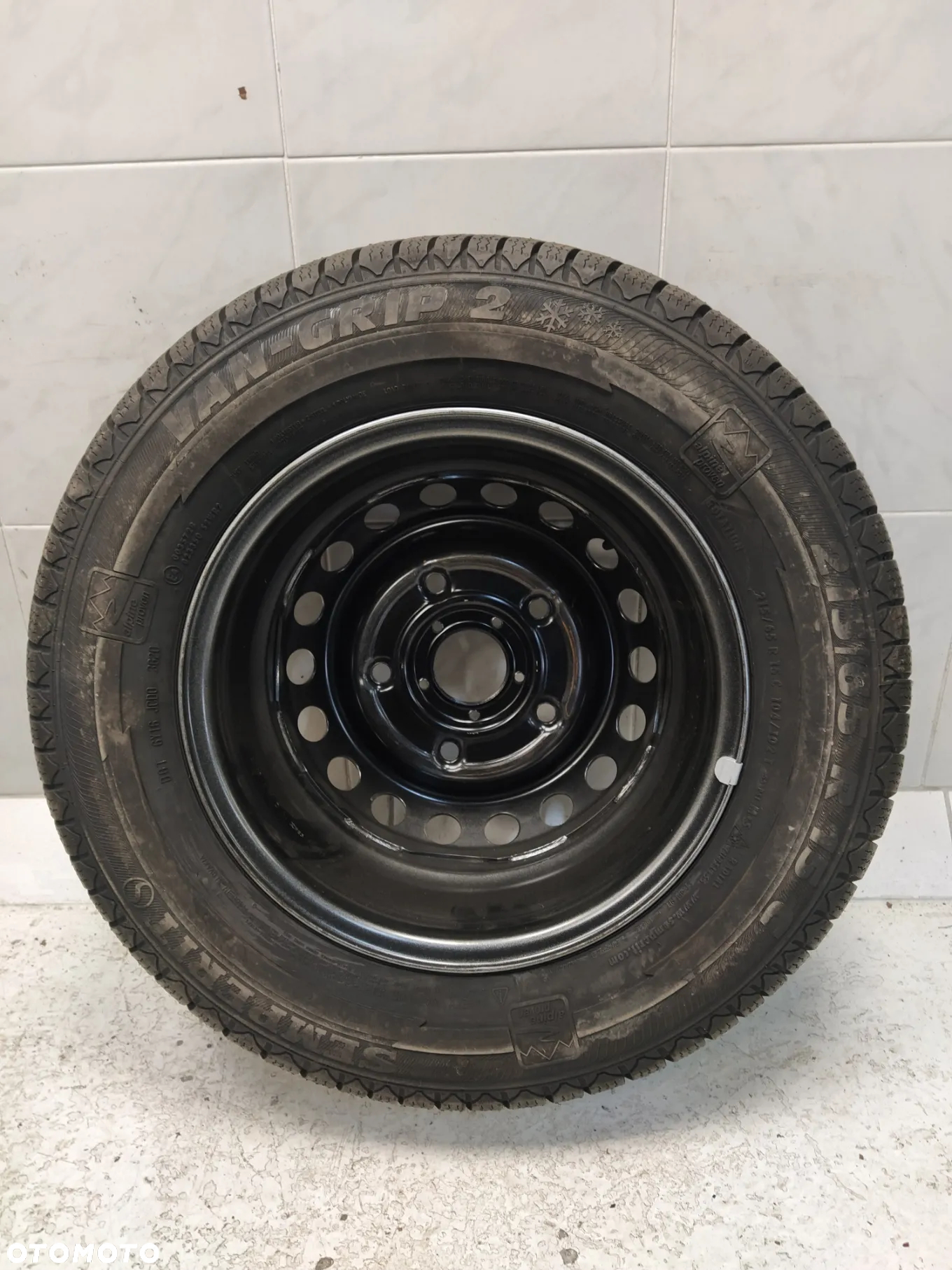 FORD TRANSIT CUSTOM 6,5x15 ORYGINALNE FELGI STALOWE R15 ET60 5X160 OPONY SEMPERIT 215/65 KOŁA ZIMA BIEŻNIK ok 10.5mm - 10
