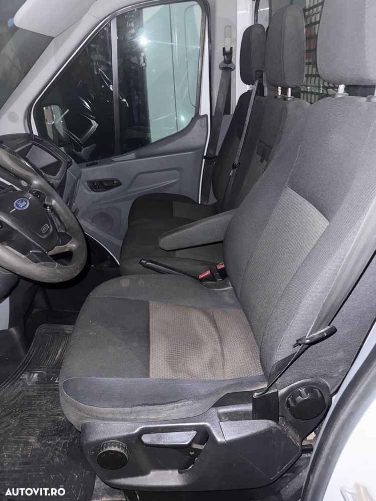 Ford Transit 2016 2.2 Punte Dubla L4 L5 XL XXL Bena 5.5m lunga TVA luata din reprezentanța Ford RO Km reali carte service Istoric Fără probleme Bena Aluminiu Dokka Camioneta NU Mercedes Sprinter VW crafter Boxer Pick-Up 4 bucăți disponibile diferite marim - 20