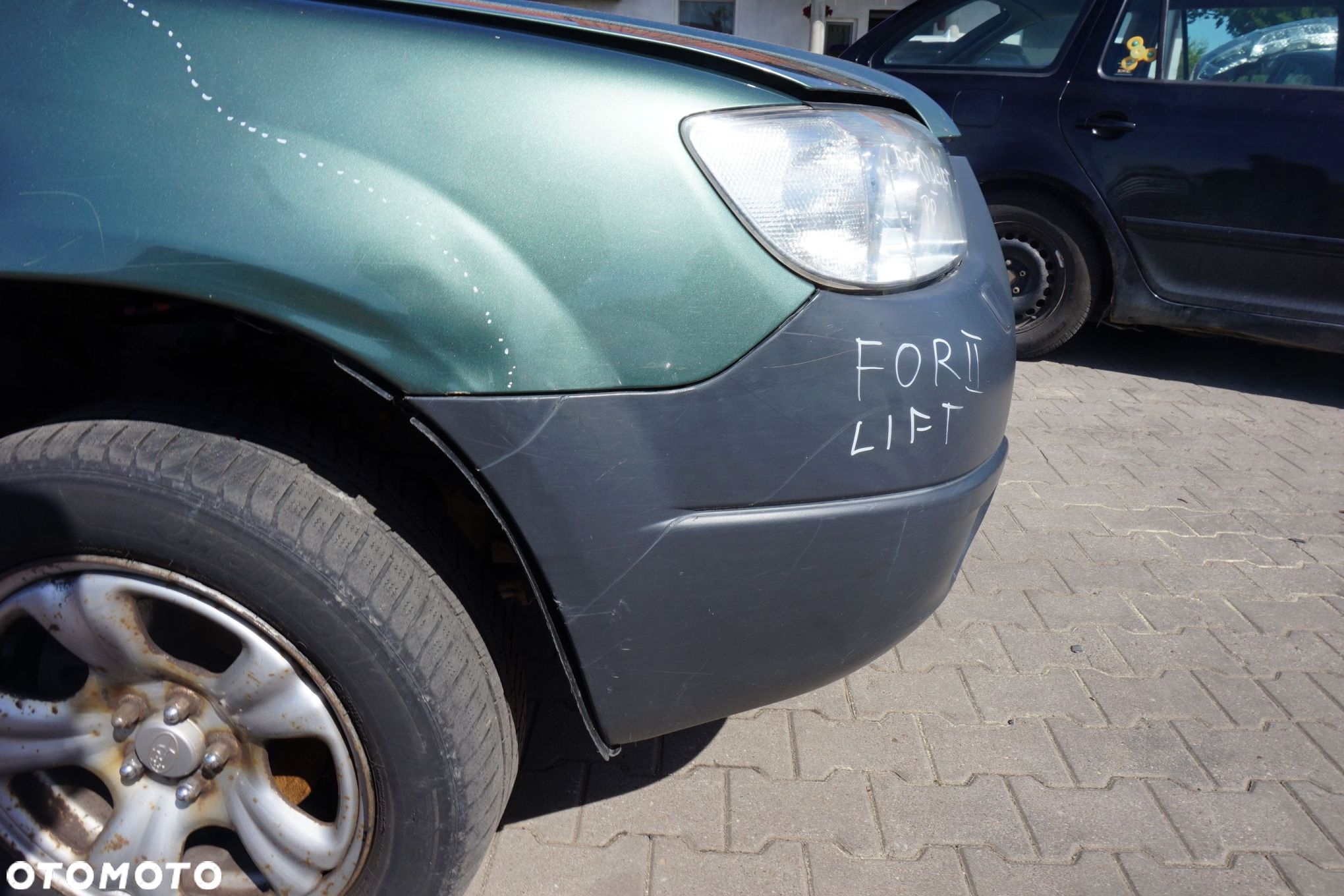 MASKA ZDERZAK BŁOTNIKI LAMPY FORESTER II SG LIFT 5F6  SUBARU 2006-2008 ZIELONY EVERGREEN PRZÓD KOMPLETNY - 7