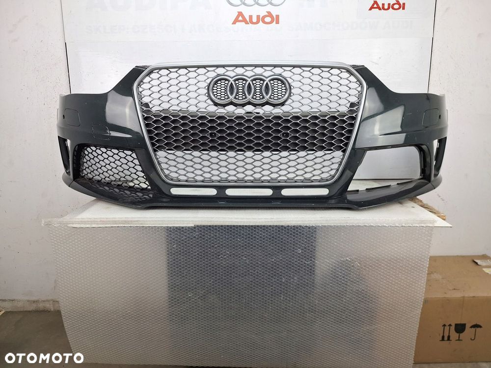 ZDERZAK AUDI RS4 RS-4 8K 8K0 B8 LIFT 2012-2016 ORYGINAŁ OE ASO GRILL ATRAPA - 1