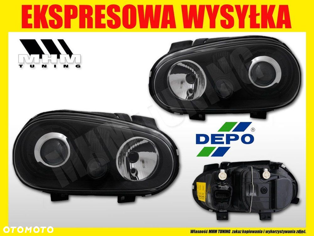 REFLEKTOR LAMPA XENON LOOK VW GOLF IV 4 1J R32 GTI - 2