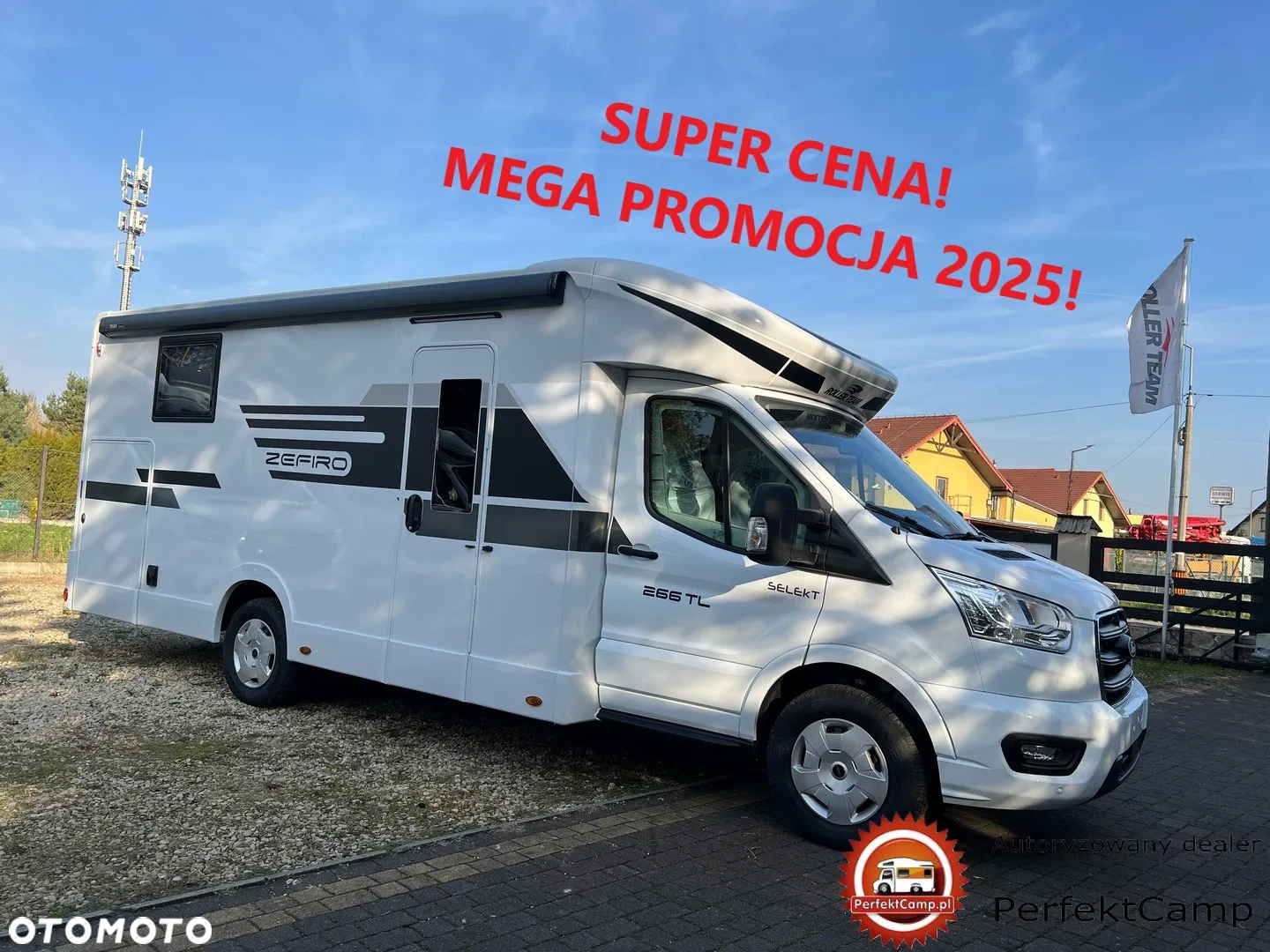 Roller Team ZEFIRO 266TL AUTOMAT 165KM TV 32 CALE ROUTER WIFI BAGAŻNIK NA ROWERY ISOFIX NOWY MODEL 2025 - 2
