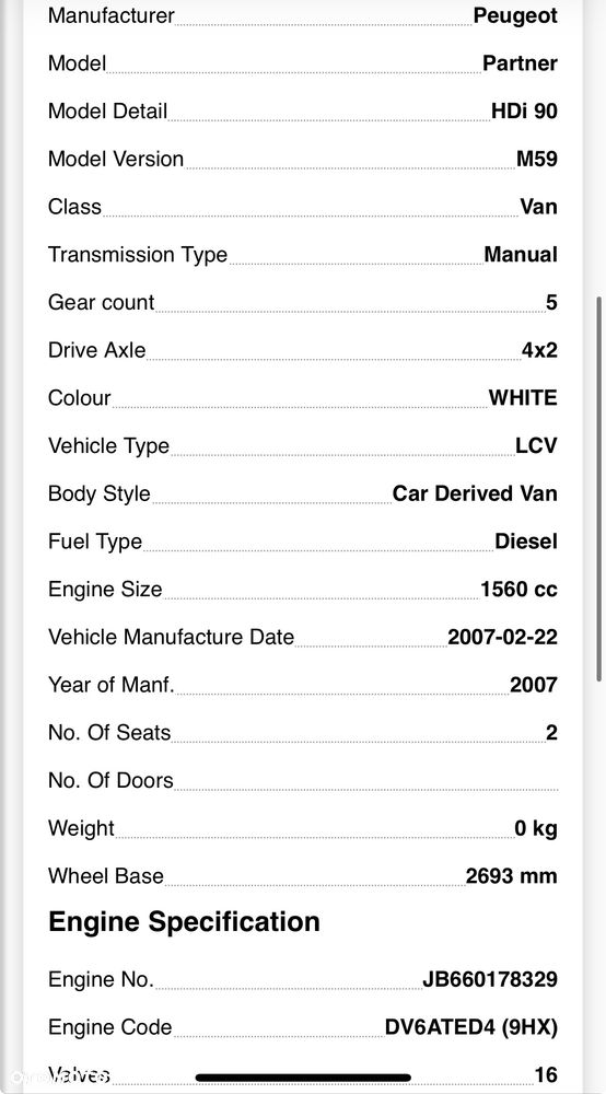 DV6ATED4 SILNIK KOMPLETNY 1.6 DDiS 16V 9HX 90KM / 66kW Euro4  PEUGEOT PARTNER Suzuki SX4 DV6AUTED4  10JB66 film  video - 9