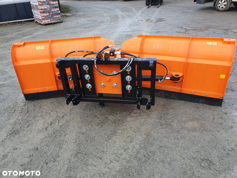 Pług do śniegu 3m strzała do koparko ładowarki terex fermec massey ferguson volvo - 3