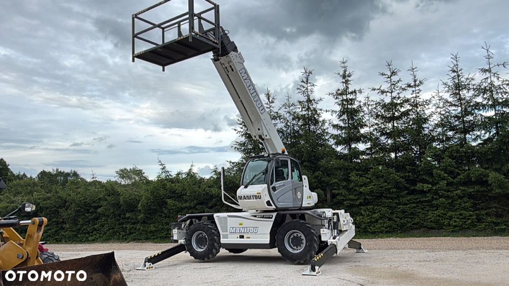 Manitou Ładowarka teleskopowa Manitou Mrt 2150 + Privilage Roto obrotowa 360 Pilot sterowanie radiowe Kosz Widły 2016/17 1840 2550 2540 silnik Mercedes 2150+ Merlo - 7
