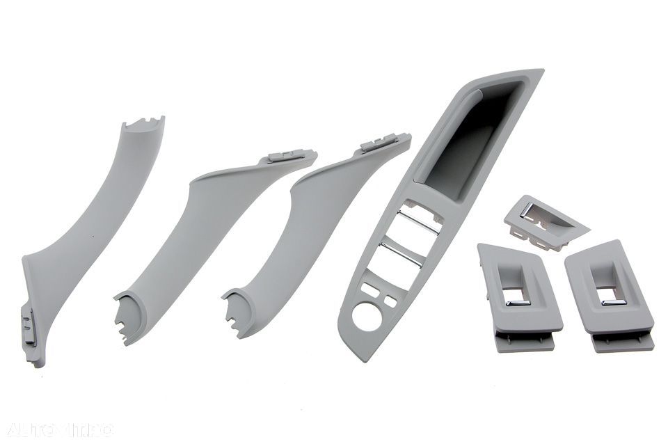 Set manere usa fata interior Bmw Seria 5 F10, F11 2009-, Gri-7 Piese, NTY EWS-BM-055 - 1