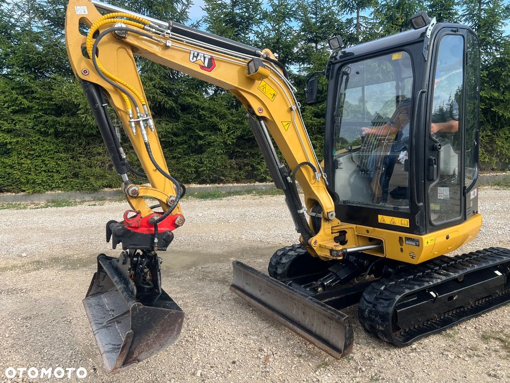 Caterpillar MINIKOPARKA CAT 302,7 gąsienicowa 2x łyżka Grabie WIERTNICA widły 303,5 Catepillar 305 koparka 3 5 tony sprowadzona 1 właściciel po serwisie BOBCAT SANNY YANMAR JCB KUBOTA mini koparka - 14