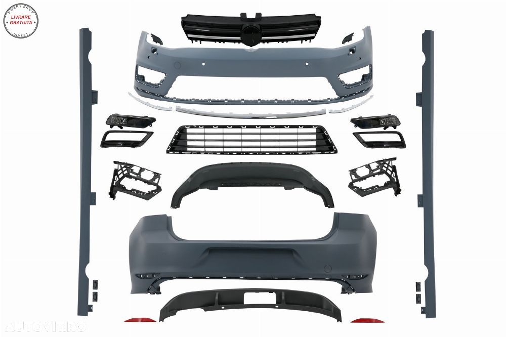 Kit Exterior Complet VW Golf VII 7 (2012-2017) R-line Look- livrare gratuita - 19