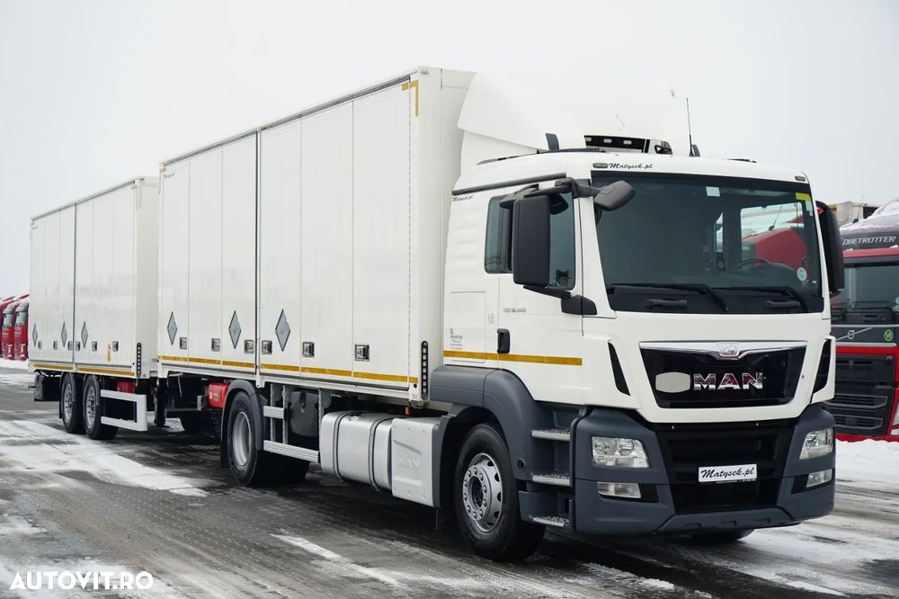 MAN TGS 18.440 / SET TANDEM / ADR COMPLET / LA OX EXI EXII FL / LATERALĂ CU DESCHIDERE / PENTRU TRANSPORT EXPLOSIVI / - 4