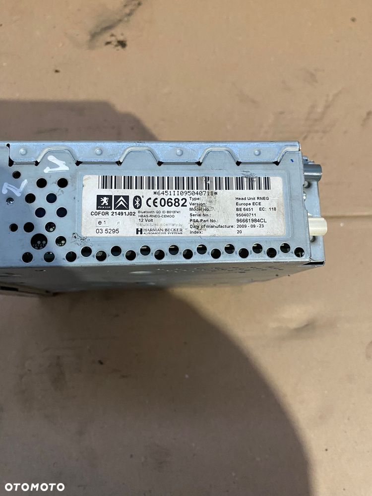 RADIO NAWIGACJA CITROEN C5 III 3 X7 96661984CL - 2
