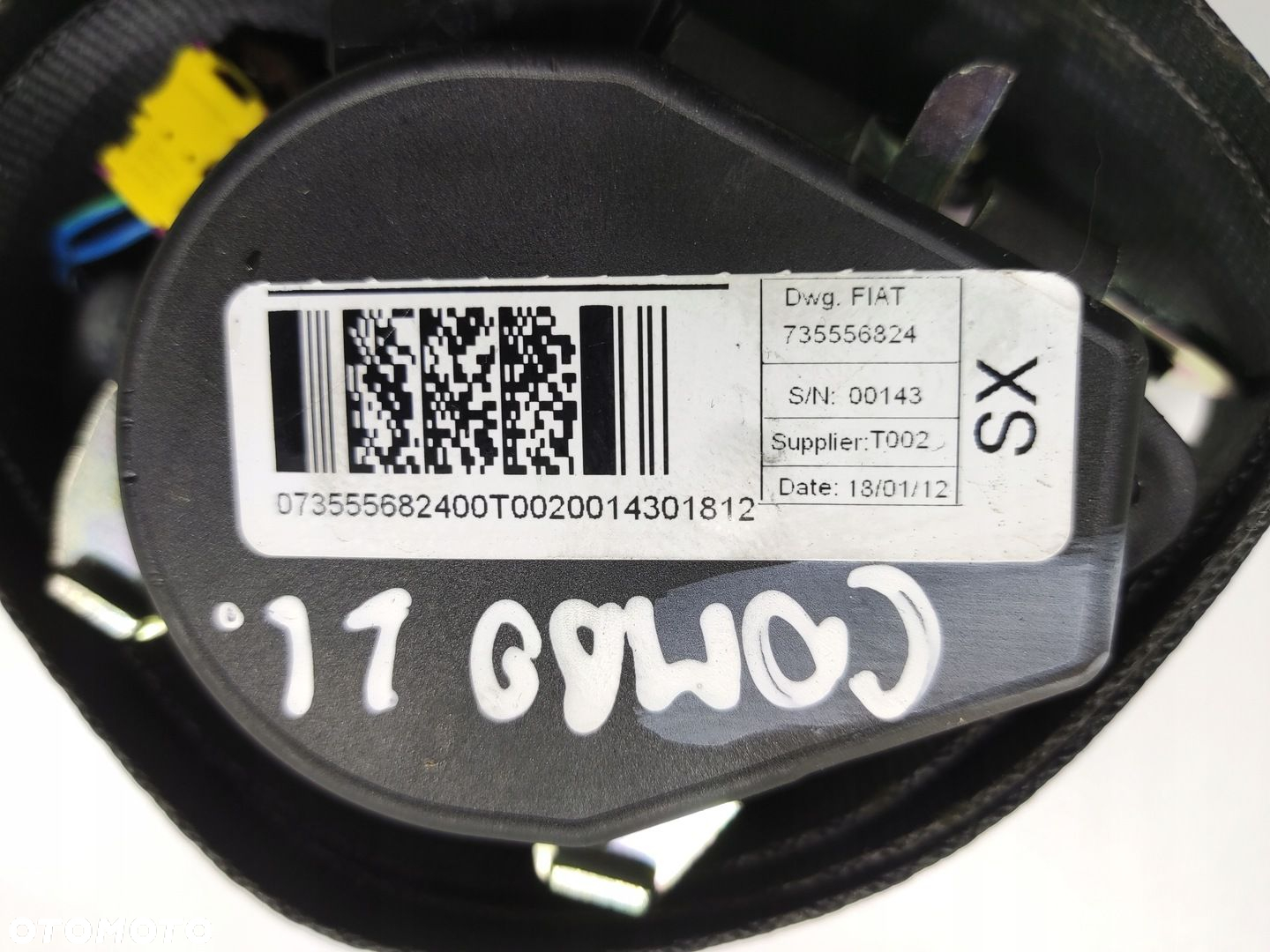 PAS BEZPIECZEŃSTWA LEWY PRZÓD OPEL COMBO D FIAT DOBLO II 2010-15 735556824 - 4
