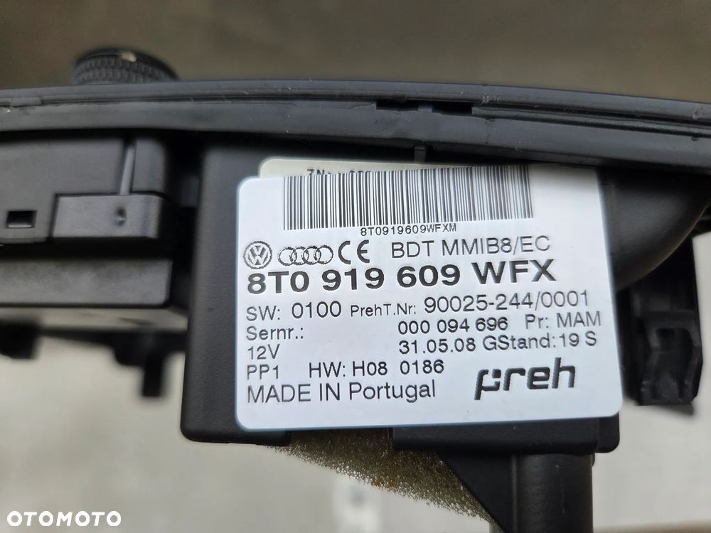AUDI A4 B8 A5 PANEL STEROWANIA RADIA MMI 8T0919609 - 9