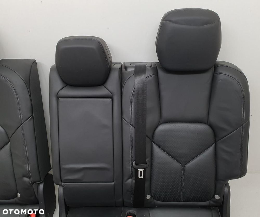 KANAPA TYLNA TYŁ SKÓRA PORSCHE CAYENNE II 7P5 KOMPLETNA - 6