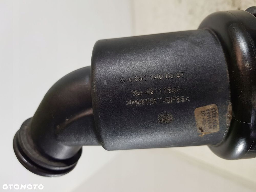 przewód intercoolera rezonator a6511400087 mercedes w212 2.2 cdi 651925 - 6