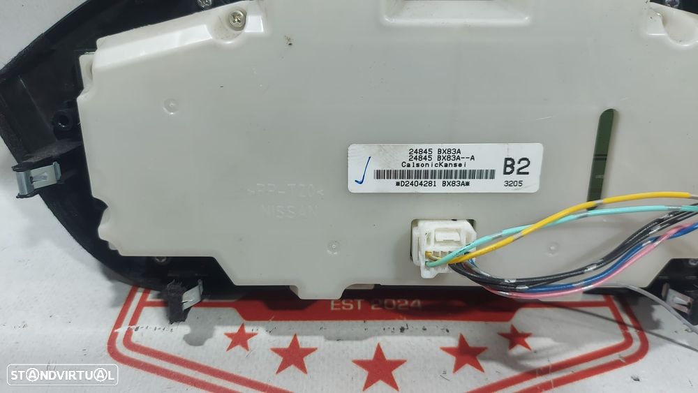 Painel Controle de Rádio Climatronic Sofagem Nissan Juke F15 24845 BX83A Original - 3