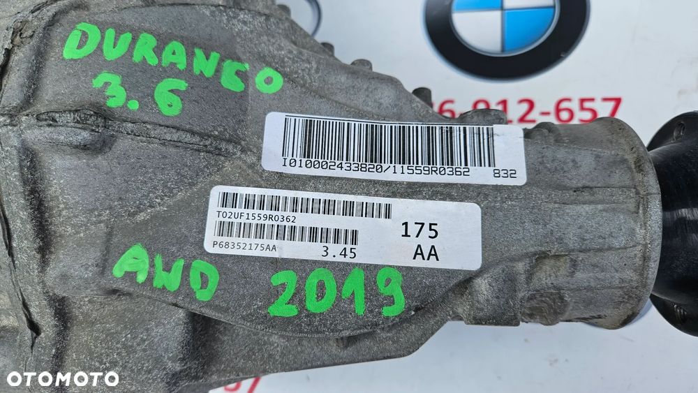 Dodge Durango LIFT 2017- 3.6 V6 4X4 AWD Reduktor Dyfer przód Dyferencjał P68352175AA przełożenie 3.45 - 3