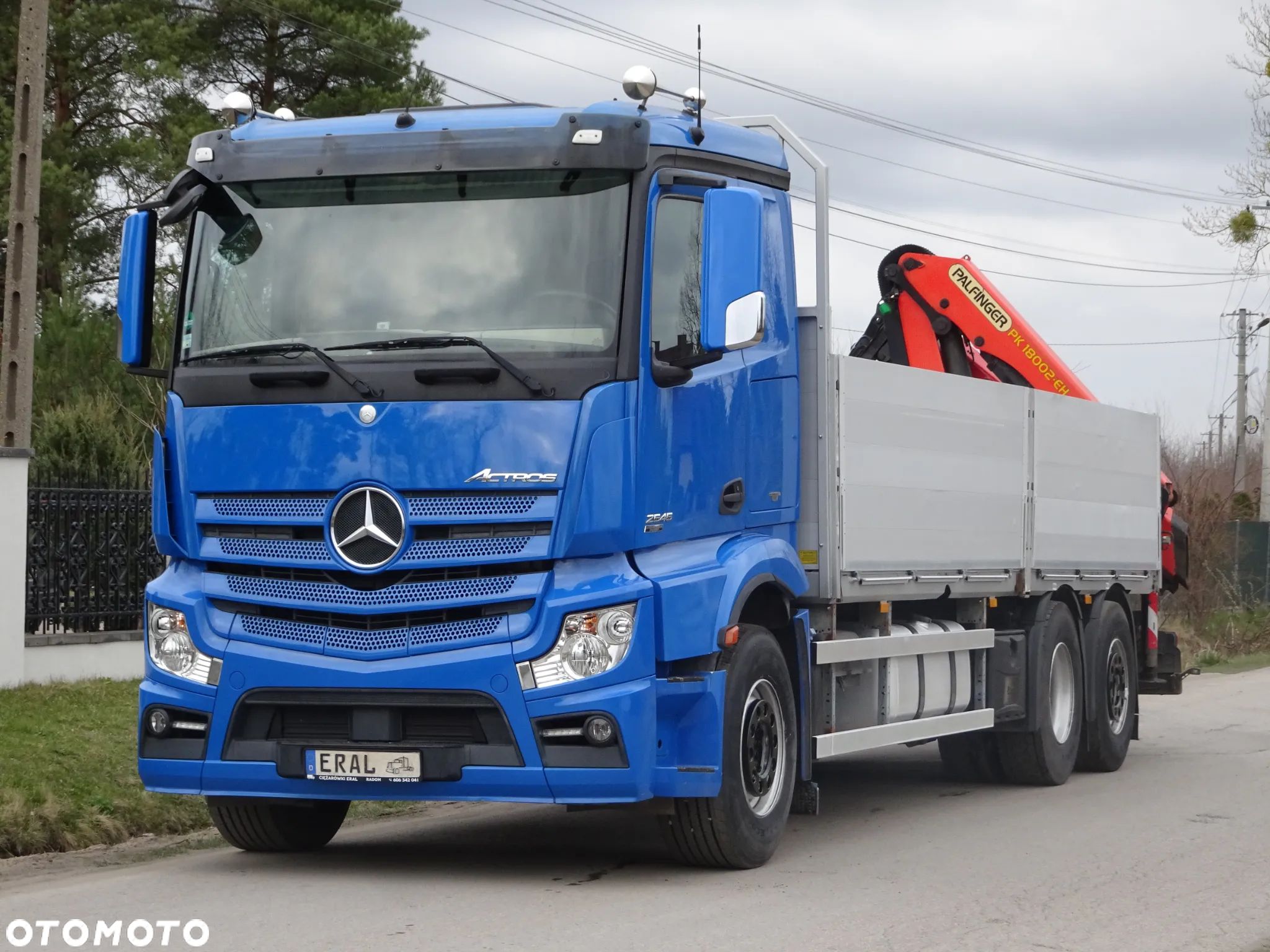 Mercedes-Benz Actros 2545 MP4 EURO 5 EEV HDS Palfinger PK 18002 sprowadzony z Niemiec stan idealny zestaw z przyczepa Krone - 1