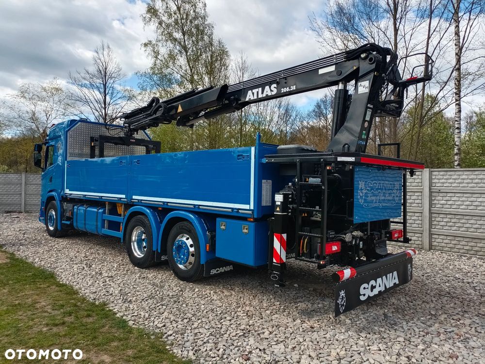 Scania ''S''  G 450* 6x2*+DŻWIG KRAN HDS ATLAS 206.3VE  WYSÓW 11,2m * Sterowanie Radiowe* ROTATOR* CHWYTAK do PALET* Skrzynia 6.8m* 298000km - JAK NOWA* z NIEMIEC - 4