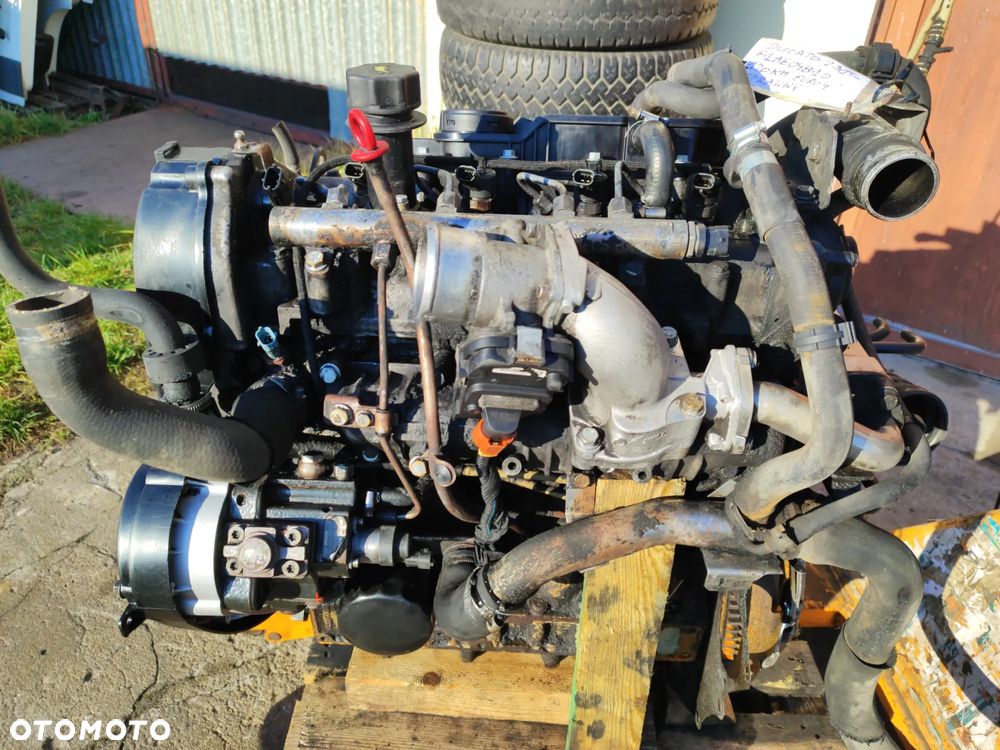 Silnik kompletny 2.3 JTD F1AE0481D 120KM Euro4 Fiat Ducato III 06-14r na chodzie, odpala bez problemów -Film z pracą, BRUDNY, ale sprawny - 4